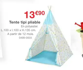Oogarden Tente tipi pliable offre