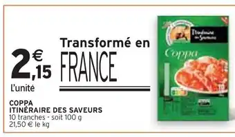 Intermarché COPPA ITINÉRAIRE DES SAVEURS offre