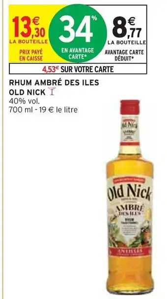 RHUM AMBRÉ DES ILES OLD NICKY