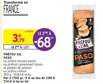 Intermarché PRÉFOU AIL PASO offre