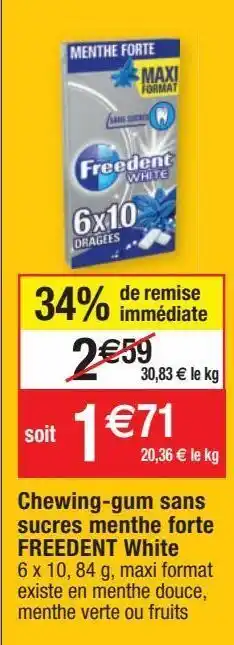 Chewing-gums freedent