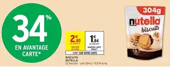 BISCUITS NUTELLA