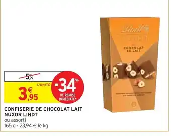 Intermarché CONFISERIE DE CHOCOLAT LAIT NUXOR LINDT offre