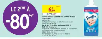 Intermarché ADOUCISSANT CONCENTRÉ GRAND AIR 3D SOUPLINE (b) offre