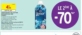 Intermarché ADOUCISSANT COLLECTION ENVOLÉE D'AIR 55D LENOR (b) offre