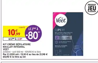 Intermarché KIT CRÈME DÉPILATOIRE MAILLOT INTÉGRAL offre