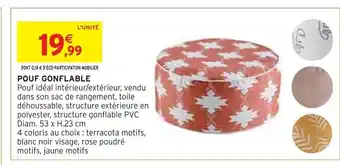 Intermarché POUF GONFLABLE offre