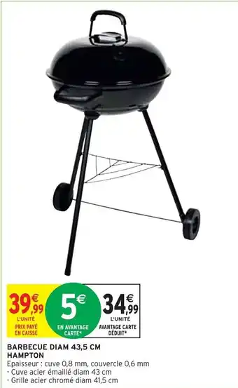 Intermarché BARBECUE DIAM 43,5 CM HAMPTON offre
