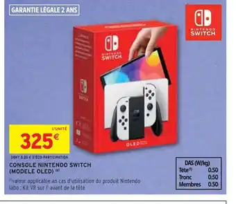 CONSOLE NINTENDO SWITCH (MODELE OLED) (d)