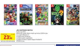 Intermarché JEU NINTENDO SWITCH offre