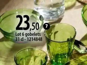 Lot 6 gobelets 31 dl-1214848