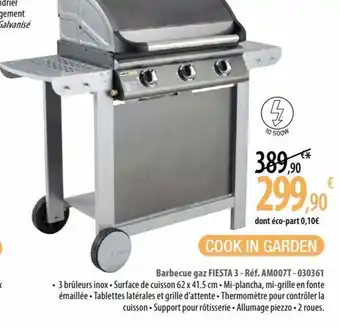 Barbecue gaz FIESTA 3 - Réf. AM007T-030361