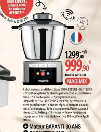 Robot cuiseur multifonctions COOK EXPERT - Réf 18900