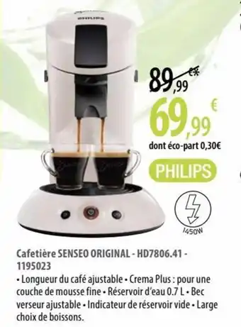 CafetiĂšre SENSEO ORIGINAL - HD7806.41 - 1195023