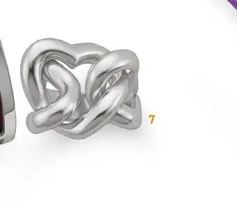 7. bague en argent rhodié,