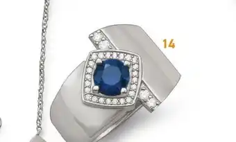 E.Leclerc Bijoux 14. bague en argent rhodié et oxydes de zirconium offre