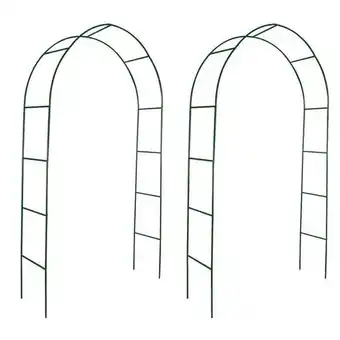 Truffaut Vidaxl - arche de jardin 2 pcs pour plantes grimpantes offre