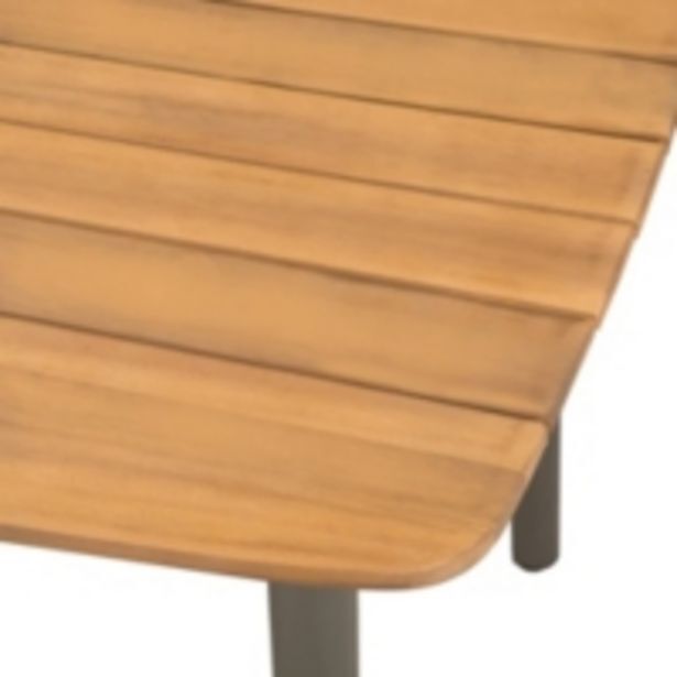 E.Leclerc Brico Vidaxl table de jardin 200x100x72 cm bois d'acacia solide et acier offre