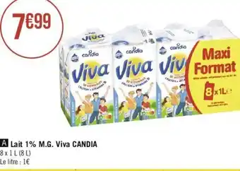 Lait 1% M.G. Viva CANDIA