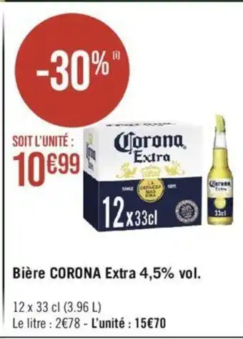 Bière CORONA Extra 4,5% vol.