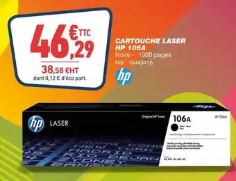 Bureau Vallée Hp cartouche laser 106a offre