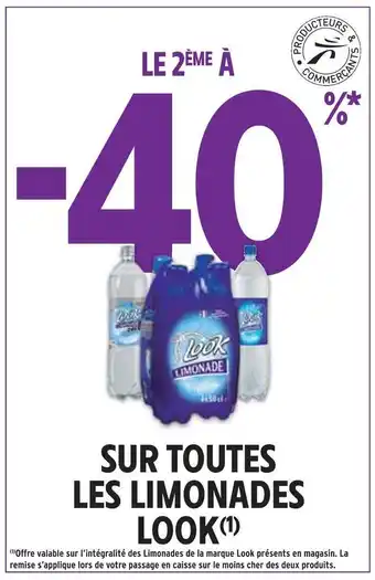 Intermarché Look le 2ème à -40% sur toutes les limonades offre