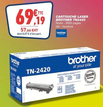Bureau Vallée Brother cartouche laser tn2420 offre