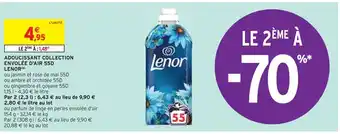 Intermarché Lenor adoucissant collection envolée d'air 55d offre