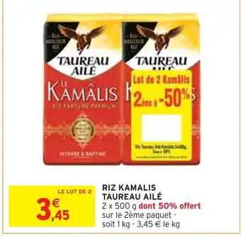 Intermarché Taureau ailé riz kamalis offre