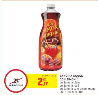 Intermarché Don simon sangria rouge offre