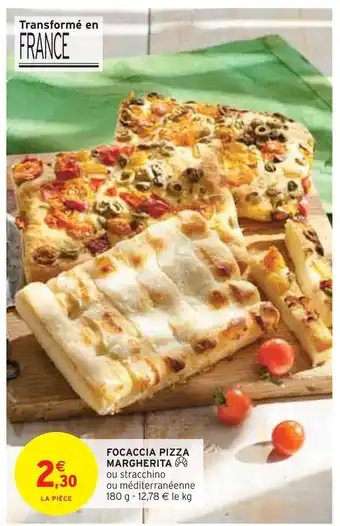 Intermarché Focaccia pizza margherita offre