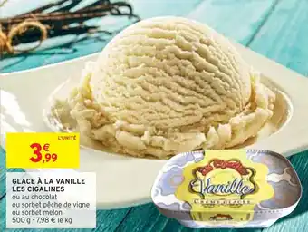 Intermarché Les cigalines glace à la vanille offre