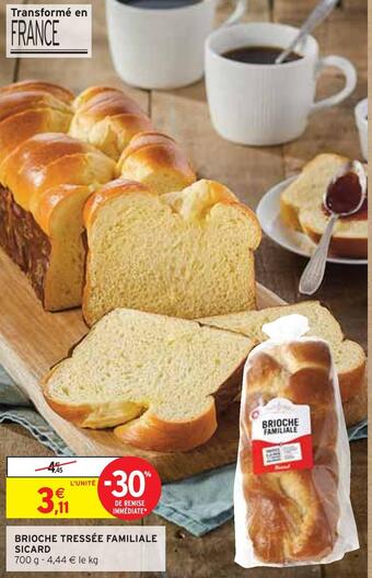 Intermarché Sicard brioche tressée familiale offre