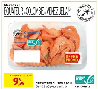 Intermarché Asc crevettes cuites asc offre