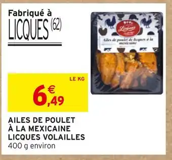 Ailes de poulet à la mexicaine licques volailles