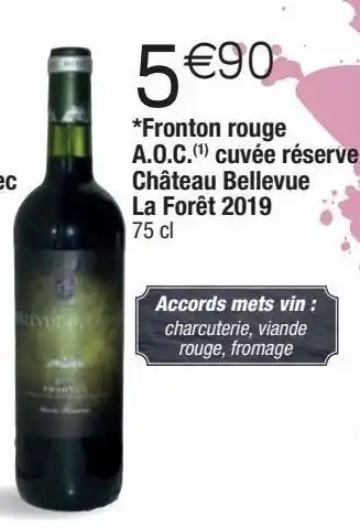 Cora x Carrefour Vin rouge offre