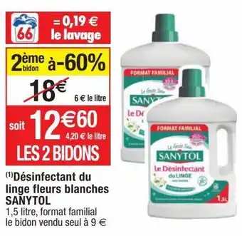 Cora x Carrefour Désinfectant sanytol offre