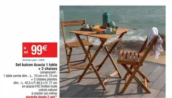 Cora x Carrefour Meubles de jardin offre