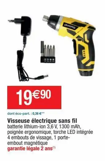 Cora x Carrefour Tournevis électrique offre