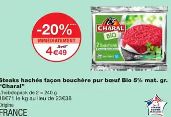 Steaks Haché façon charal
