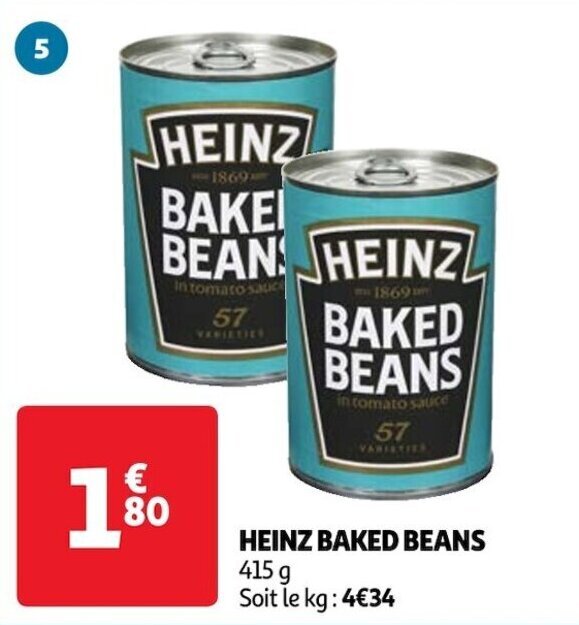 Promo HEINZ BAKED BEANS chez Auchan