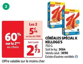 Auchan CÉRÉALES SPÉCIAL K KELLOGG'S offre