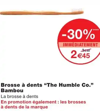 Monoprix Brosse à dents The Humble Co. Bambou offre