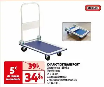 Auchan Chariot de transport offre