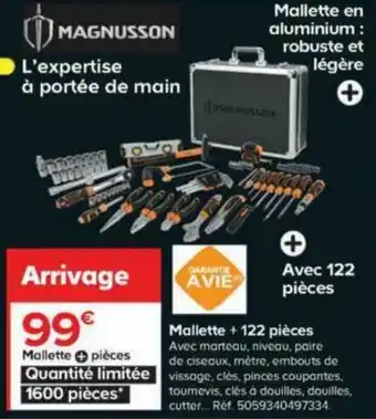 Mallette + 122 pièces