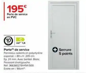 Porte de service