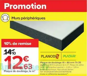 Castorama Plaque de doublage 10 + 80 mm offre