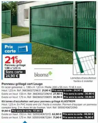 Panneau grillagé vert Louga