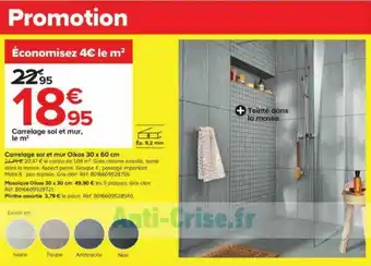 Castorama Carrelage sol et mur, le m² offre