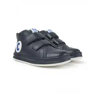 Camper - bottines en cuir garçon bleu marine - promo les essentiels enfants